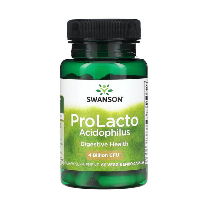 ProLacto Acidophilus, 4 Billion CFU, Swanson, 60 capsule SWA001