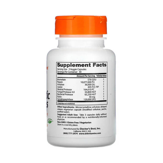 Proteolytic Enzymes (Enzime Proteolitice), Doctor's Best, 90 capsule