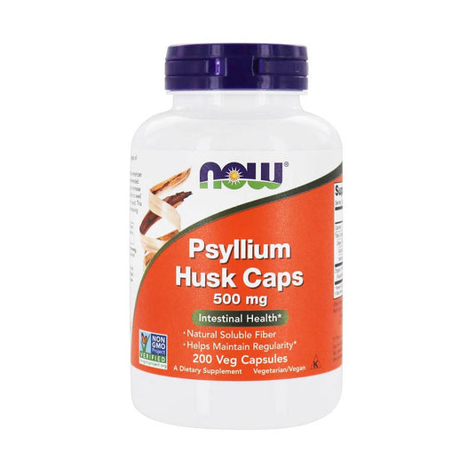 Psyllium Husk Caps, 700 mg with Apple Pectin, Now Foods, 180 capsule
