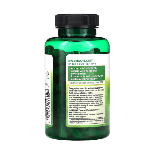 Psyllium Husks (Ispaghul), 610 mg, Swanson, 100 capsule SW802