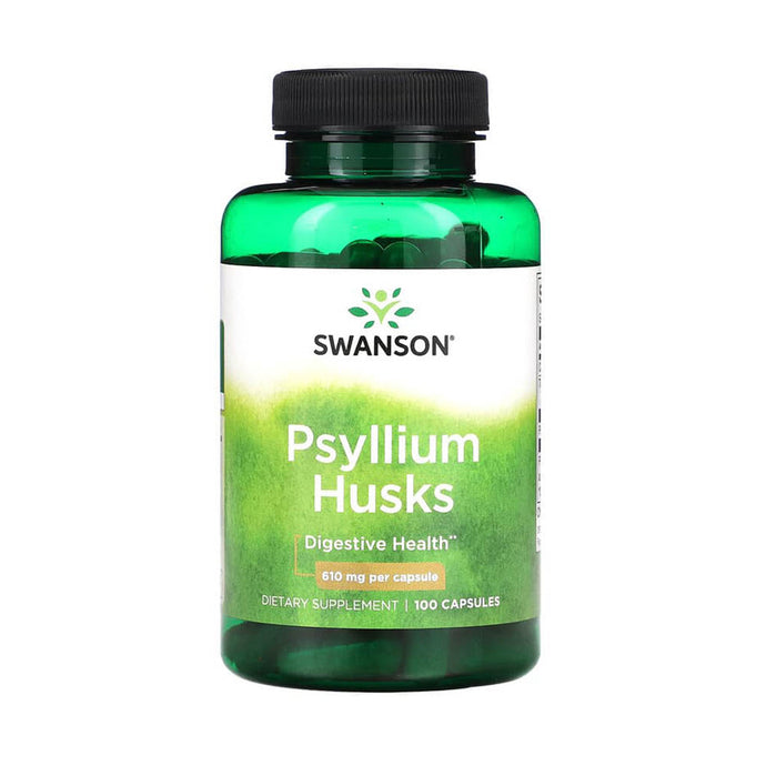 Psyllium Husks (Ispaghul), 610 mg, Swanson, 100 capsule SW802