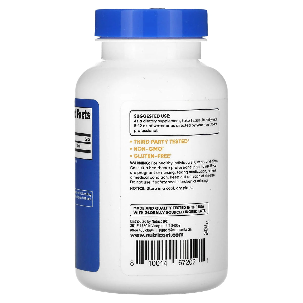 Pterostilbene, 100 mg, Nutricost, 120 capsule
