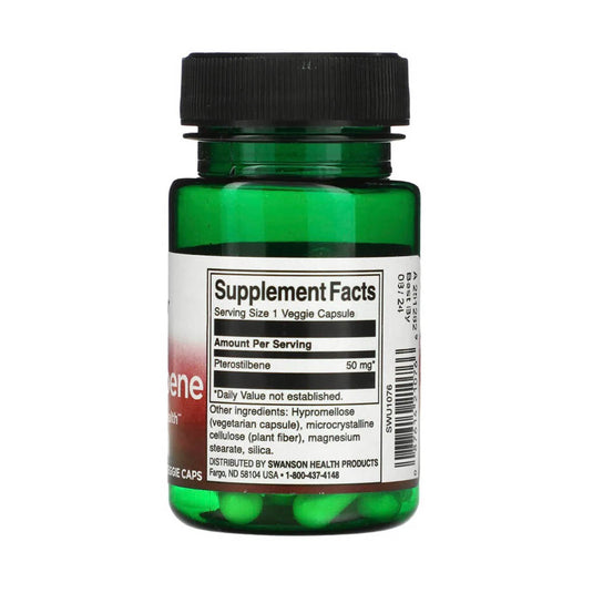 Pterostilbene, 50 mg, Swanson, 30 capsule SWU1076