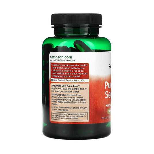 Pumpkin Seed Oil, (Ulei Seminte Dovleac), 1000mg, Swanson, 100 softgels SW364