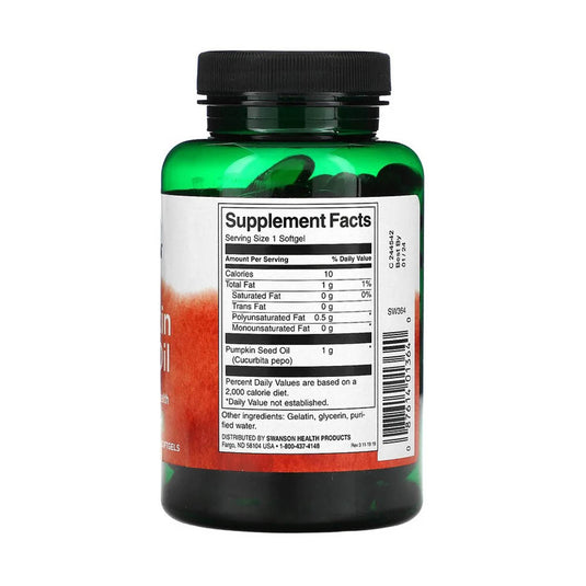 Pumpkin Seed Oil, (Ulei Seminte Dovleac), 1000mg, Swanson, 100 softgels SW364