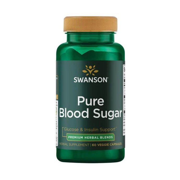 Pure Blood Sugar, (Glucoza și Insulina), Swanson, 60 capsule SWU1064