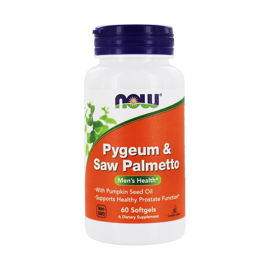 Pygeum & Saw Palmetto Men's Health, Now Foods, 60 softgels