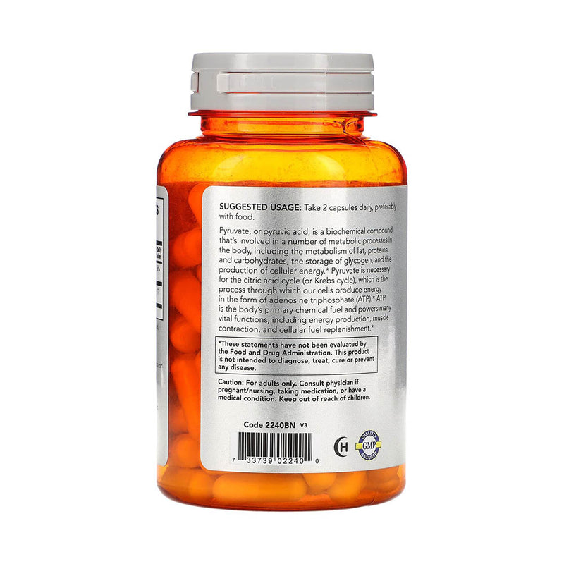 Încărcați imaginea în vizualizatorul Galerie, Pyruvate (Piruvat de Calciu), 600 mg, NOW Foods, 100 capsule
