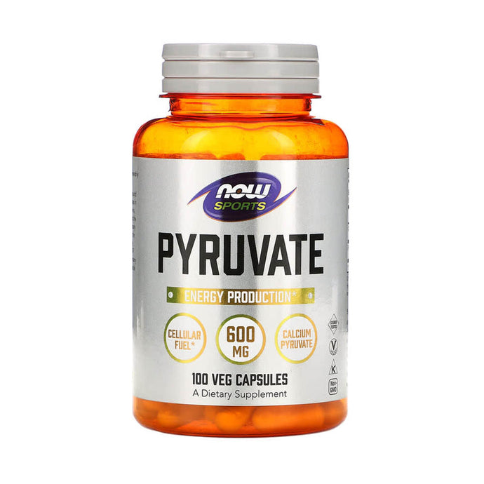 Pyruvate (Piruvat de Calciu), 600 mg, NOW Foods, 100 capsule