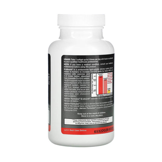 Q-absorb CoQ10, 100 mg, Jarrow Formulas, 120 softgels