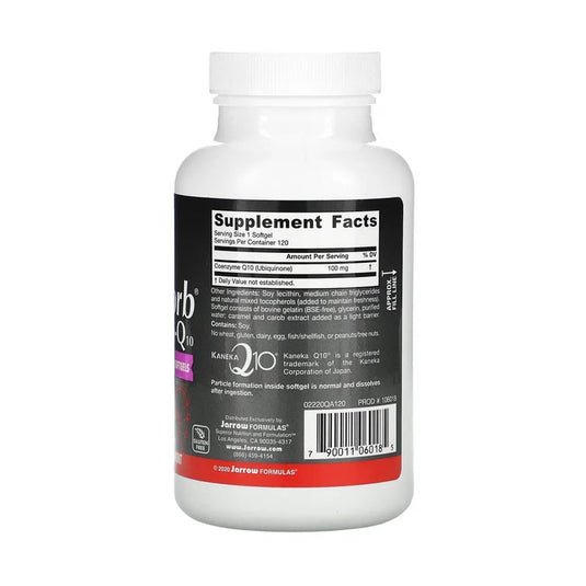 Q-absorb CoQ10, 100 mg, Jarrow Formulas, 120 softgels