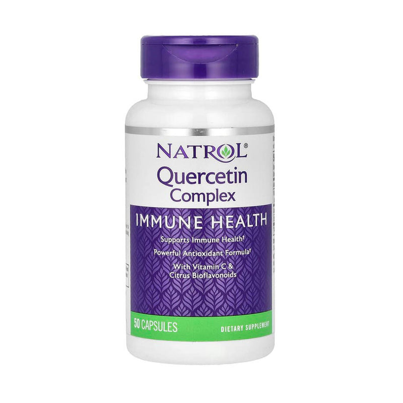 Încărcați imaginea în vizualizatorul Galerie, Quercetin Complex With Vitamin C &amp; Citrus Bioflavonoids, Natrol, 50 capsule
