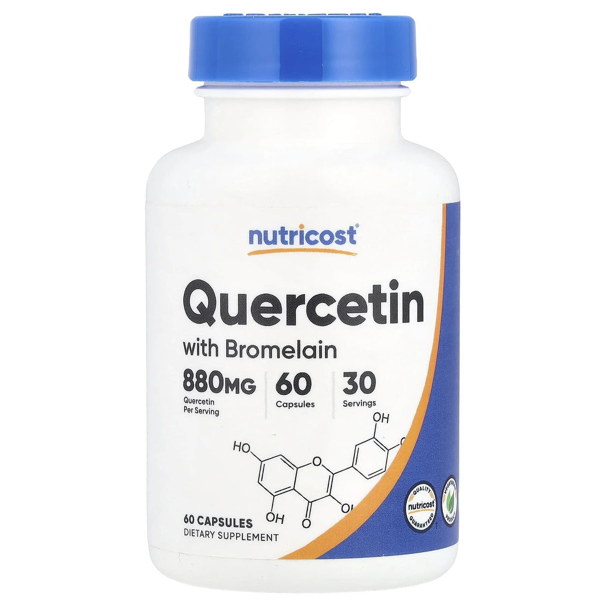 Quercetin with Bromelain, Nutricost, 60 capsule