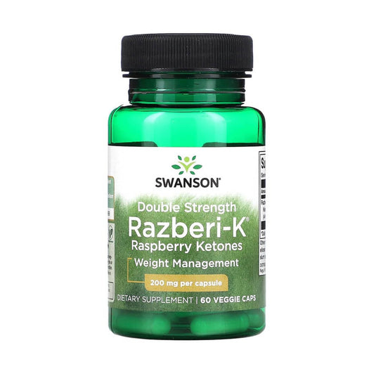 Razberi-K (Cetonă de Zmeura), 500 mg, Swanson, 60 capsule SWD078