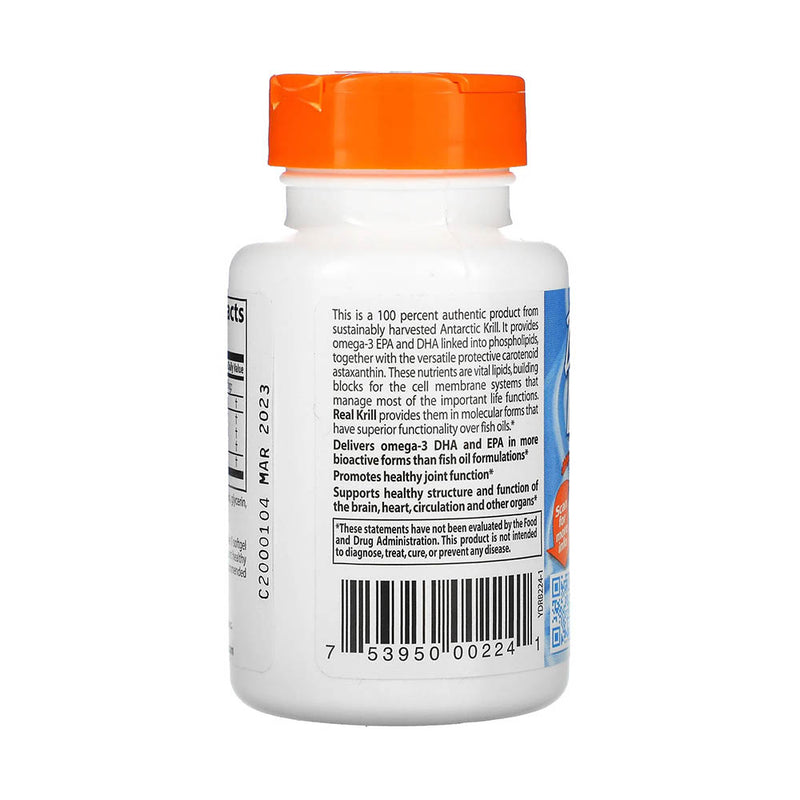 Încărcați imaginea în vizualizatorul Galerie, Real Krill (Antarctic Krill Oil), 350 mg, Doctor&#39;s Best, 60 softgels
