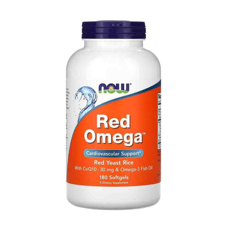 Încărcați imaginea în vizualizatorul Galerie, Red Yeast Rice with CoQ10 &amp; Omega-3 (Cholesterol Control), Now Foods, 90 softgels
