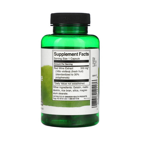 Red Wine Extract (Vita de vie), 500 mg, Swanson, 90 capsule SWH117