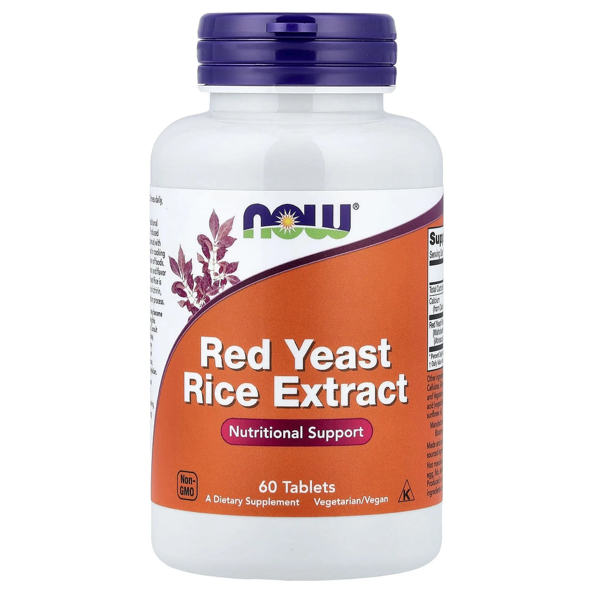 Red Yeast Rice (Drojdie de Orez Rosu), 1200 mg, Now Foods, 60 tablete