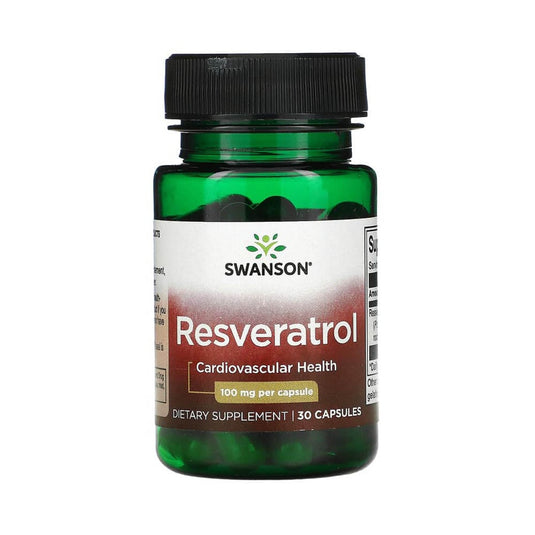 Resveratrol (Antioxidant), 100 mg, Swanson, 30 capsule SWU283