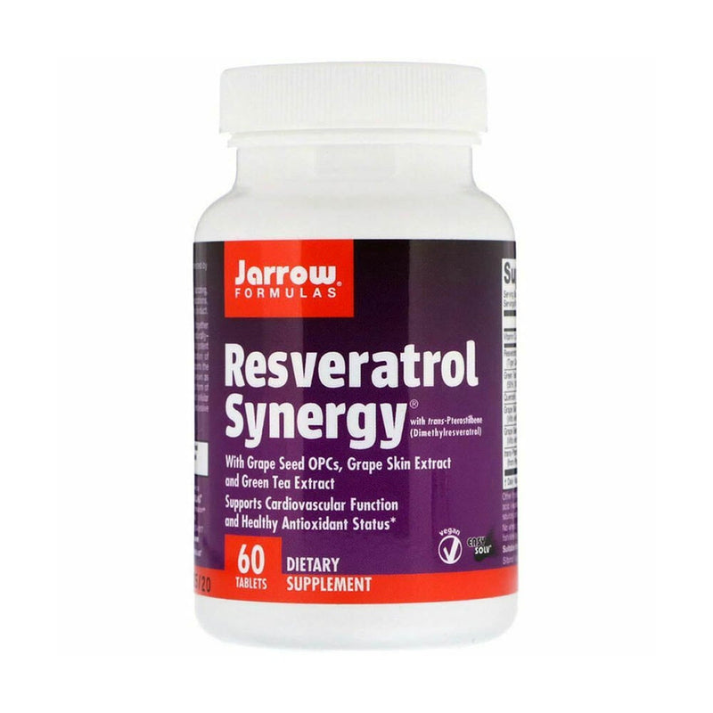 Încărcați imaginea în vizualizatorul Galerie, Resveratrol Synergy, 200 mg, Jarrow Formulas, 60 tablete
