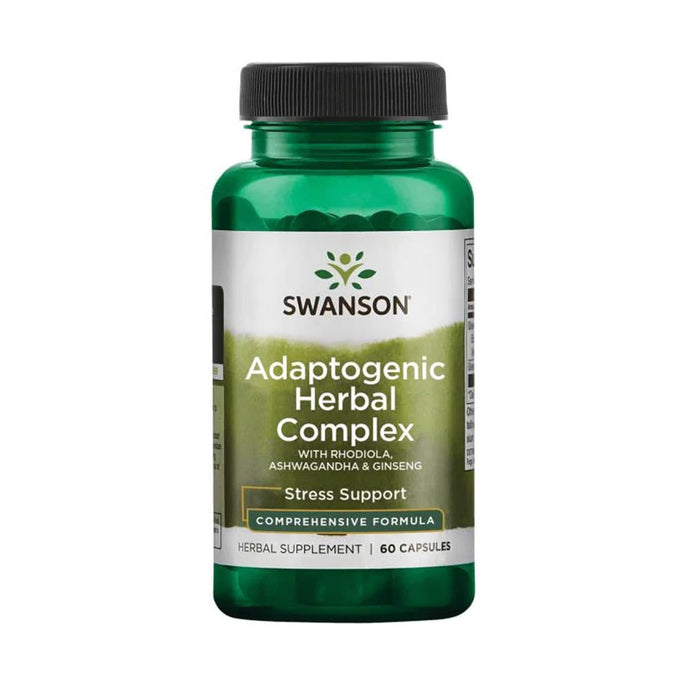 Rhodiola Ashwagandha Ginseng (Adaptogenic Herbal Complex), Swanson, 60 capsule SW1095