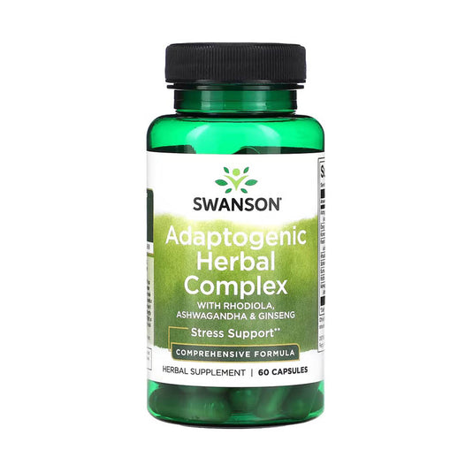Rhodiola Ashwagandha Ginseng (Adaptogenic Herbal Complex), Swanson, 60 capsule SW1095