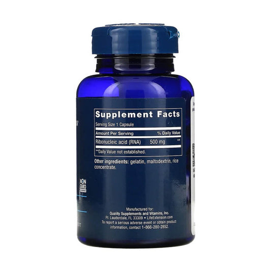 RNA Ribonucleic Acid, 500 mg, Life Extension, 100 capsule