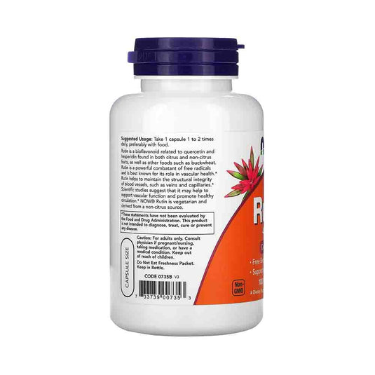 Rutin (Vitamina P), 450mg, Now Foods, 100 capsule