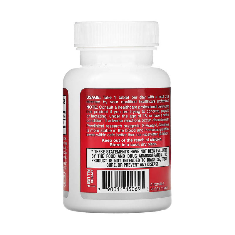 Încărcați imaginea în vizualizatorul Galerie, S-Acetyl L-Glutathione, 100 mg, Jarrow Formulas, 60 tablete
