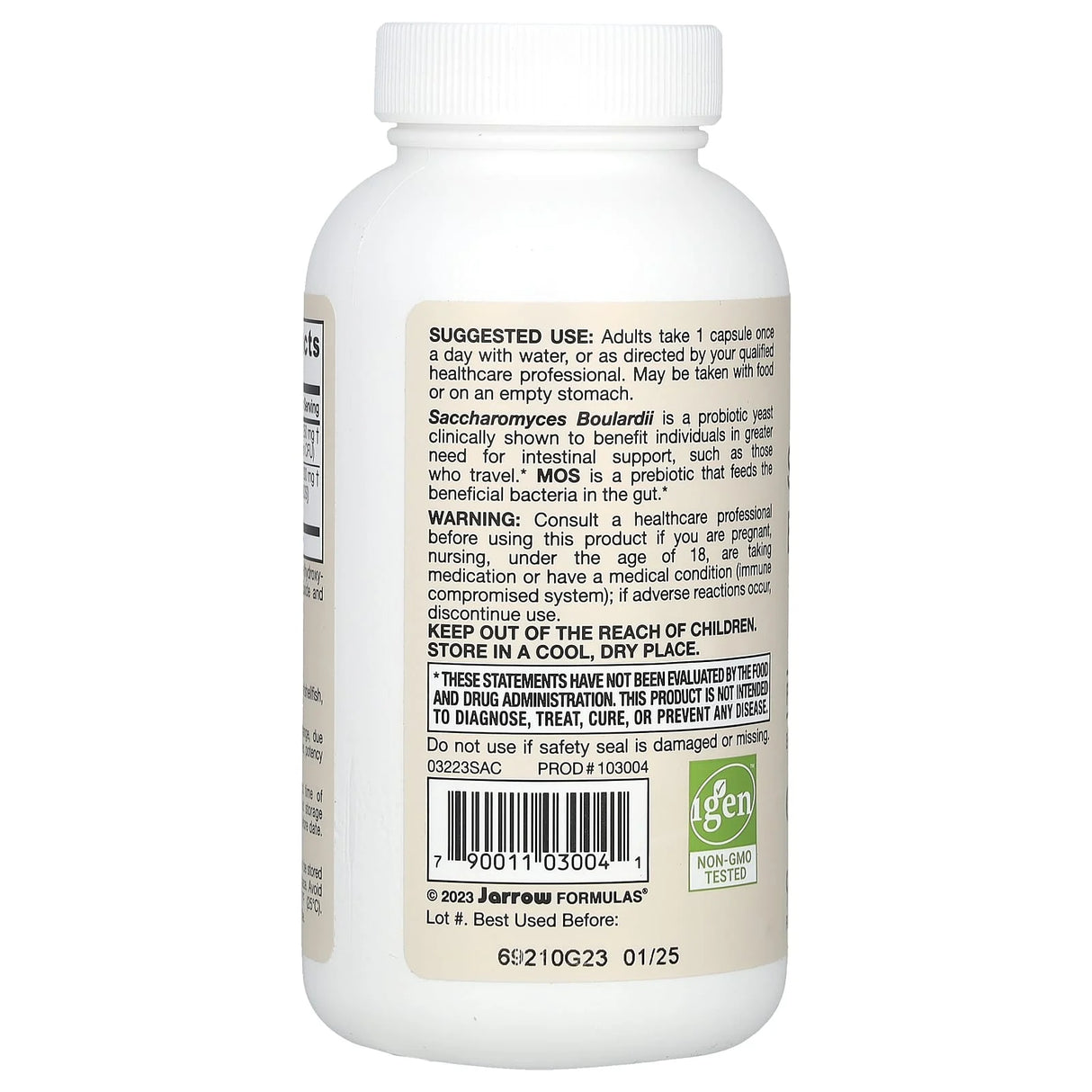 Saccharomyces Boulardii Plus MOS, 5 Billion, Jarrow Formulas, 90 capsule
