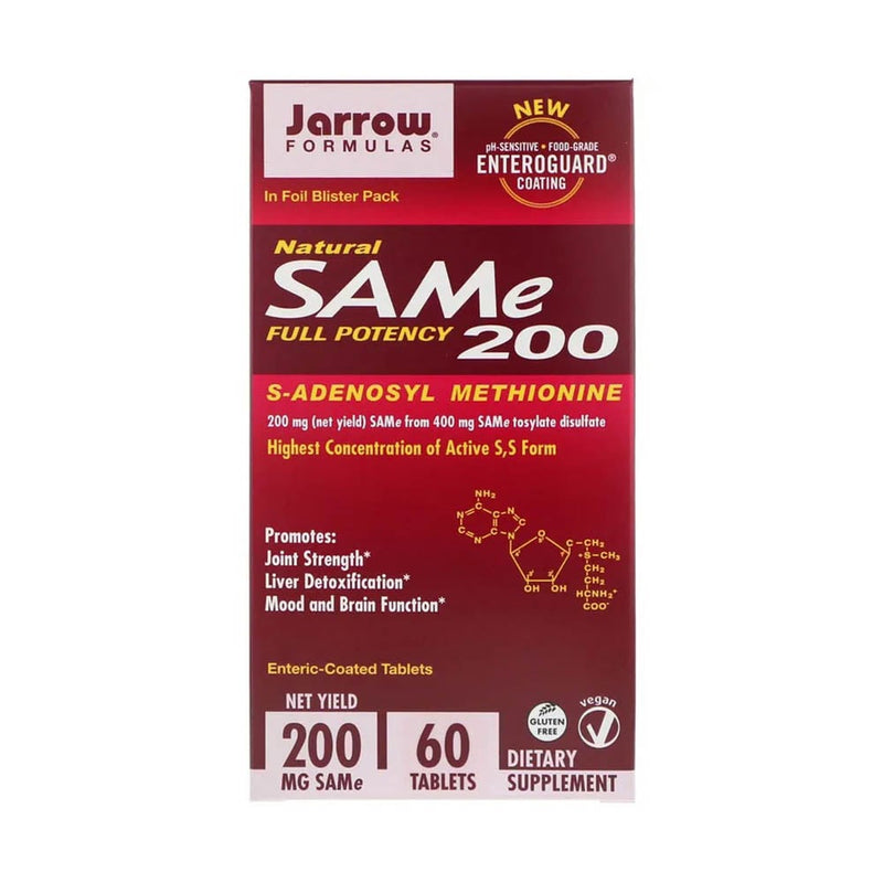 Încărcați imaginea în vizualizatorul Galerie, SAMe 200 (S-Adenozilmetionina), 200 mg, Jarrow Formulas, 20 tablete
