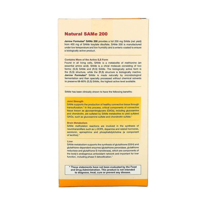 Încărcați imaginea în vizualizatorul Galerie, SAMe 200 (S-Adenozilmetionina), 200 mg, Jarrow Formulas, 20 tablete

