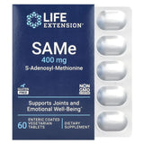 SAMe (S-Adenosyl-Methionine), 400 mg, Life Extension, 60 tablete