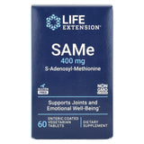 SAMe (S-Adenosyl-Methionine), 400 mg, Life Extension, 60 tablete