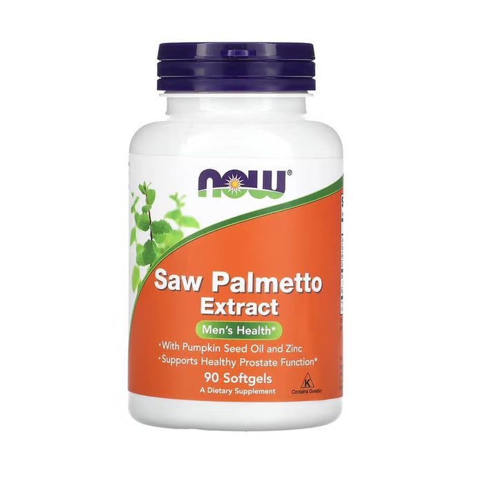 Saw Palmetto Extract cu Ulei de Semințe de Dovleac si Zinc, Now Foods, 90 softgels