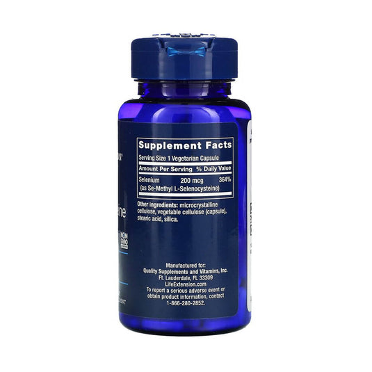 SeMSC Selenium (Se-Methyl L- Selenocysteine), 200 mcg, Life Extension, 90 capsule