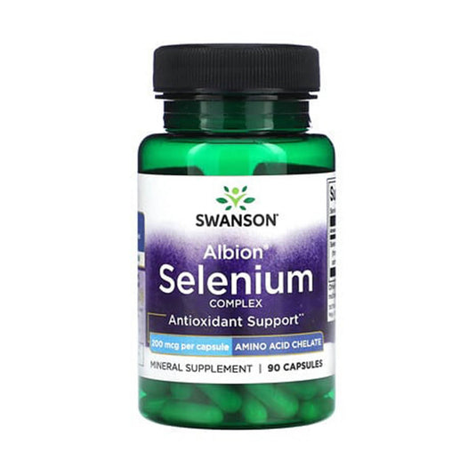 Selenium Complex Albion (Glycinate), 200 mcg, Swanson, 90 capsule SWU067