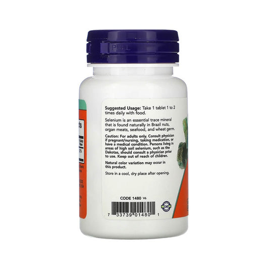 Selenium (Seleniu), 100mcg, Now Foods, 100 tablete