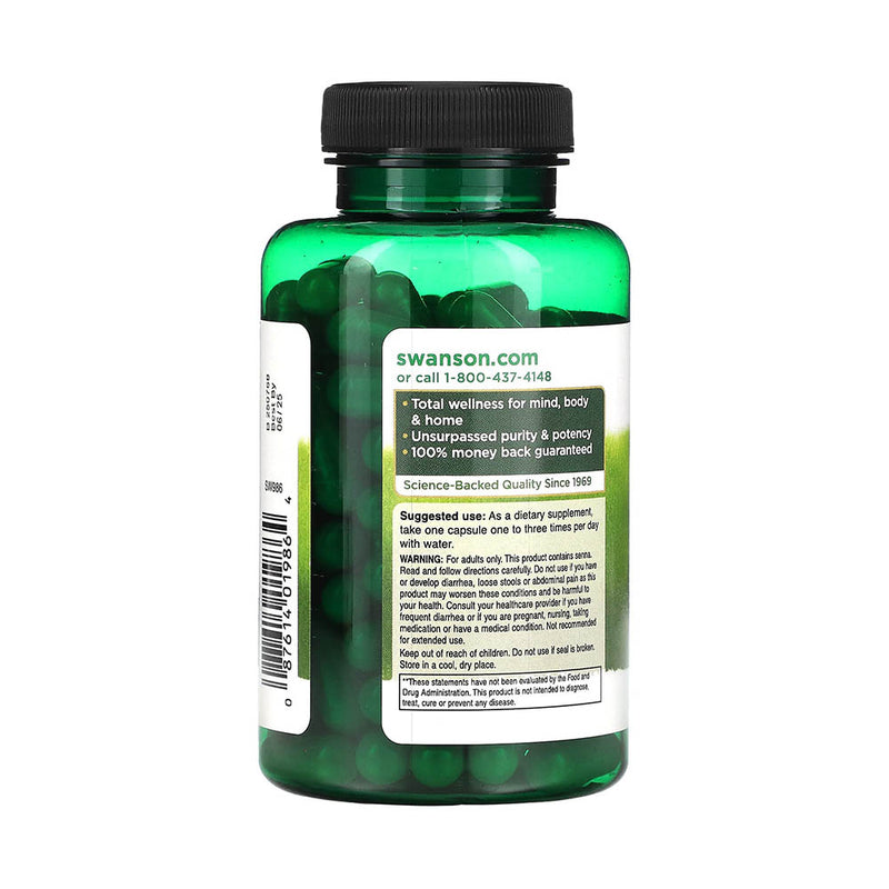 Încărcați imaginea în vizualizatorul Galerie, Senna Leaf (Laxativ Natural) 500 mg, Swanson, 100 capsule SW986
