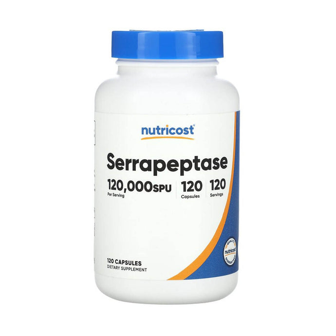 Serrapeptase, 120,000 SPU, Nutricost, 120 Capsule