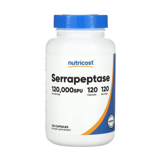 Serrapeptase, 120,000 SPU, Nutricost, 120 Capsule