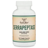 Serrapeptaza, 120.000 SPU, Double Wood Supplements, 120 capsule