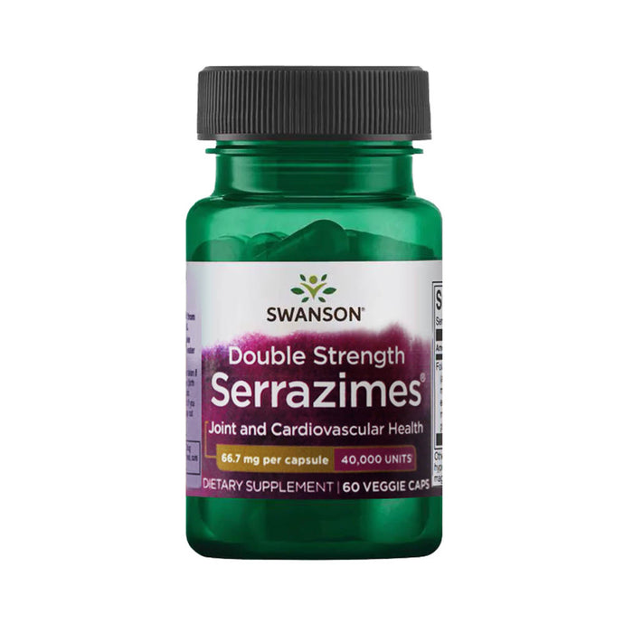 Serrazimes (Serrapeptase), 40,000 UI, Swanson, 60 capsule SWU779