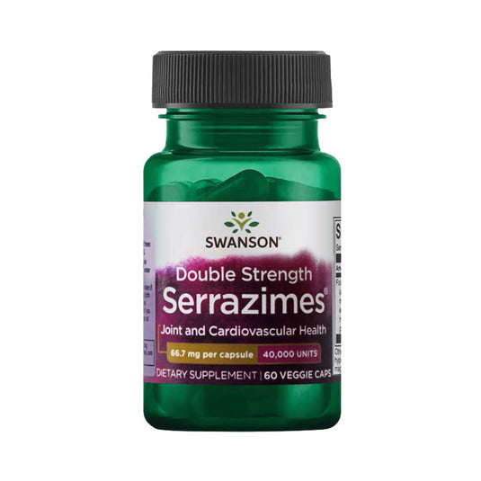 Serrazimes (Serrapeptase), 40,000 UI, Swanson, 60 capsule SWU779