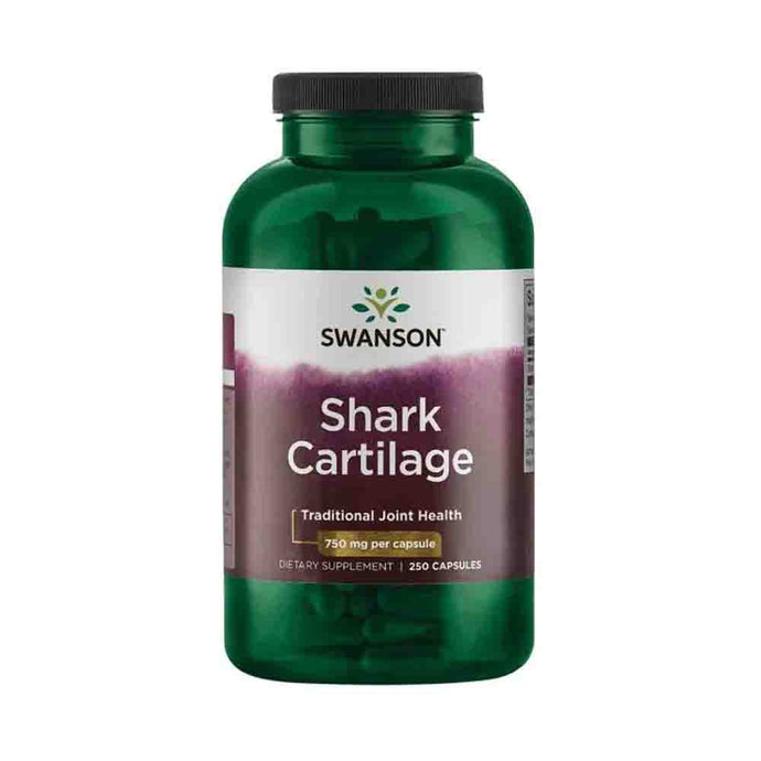 Shark Cartilage (Cartilaj de Rechin), 750mg, Swanson, 250 capsule SW659