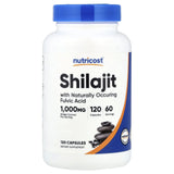 Shilajit Extract (Fulvic Acid), 500 mg, Nutricost, 120 capsule