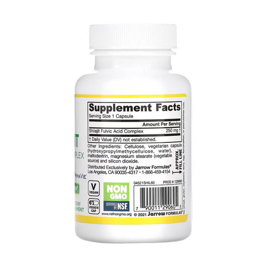 Shilajit Fulvic Acid Complex, 250mg, Jarrow, 60 capsule