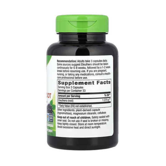 Siberian Eleuthero Root (Ginseng), 425 mg, Nature's Way, 100 Vegan Capsule