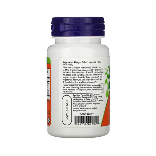 Silimarina Milk Thistle 300mg, Now Foods, 50 capsule