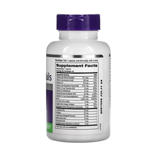 Skin, Hair & Nails, Advanced Beauty, Natrol, 60 capsule